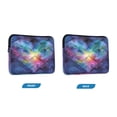 thumbnail image 2 of Quilted Laptop Sleeve for 13-16 Inch Laptops Protective Laptop Case Cover Lightweight Travel & Office Essentials Heart with Galaxy Background, 2 of 8