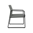 thumbnail image 4 of Fauteuil d'Invité pour Réception Salle d'Attente Soins de Santé / Acier Noir / Gris Pâle, 4 of 5