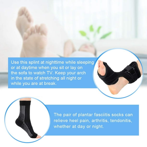 .com: Plantar Fasciitis Night Splint Foot Drop Orthotic Brace for  Sleep Support- Adjustable Dorsal Night Splint for Effective Relief from  Plantar Fasciitis Pain, Heel, Arch Foot Pain Fits Right or Left Foot 
