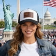 thumbnail image 2 of Lispipm Women and Man Mesh Baseball Cap Summer Outdoor Breathable Hats Unisex Sports Quick Drying Caps for US 250th Anniversary White, 2 of 6