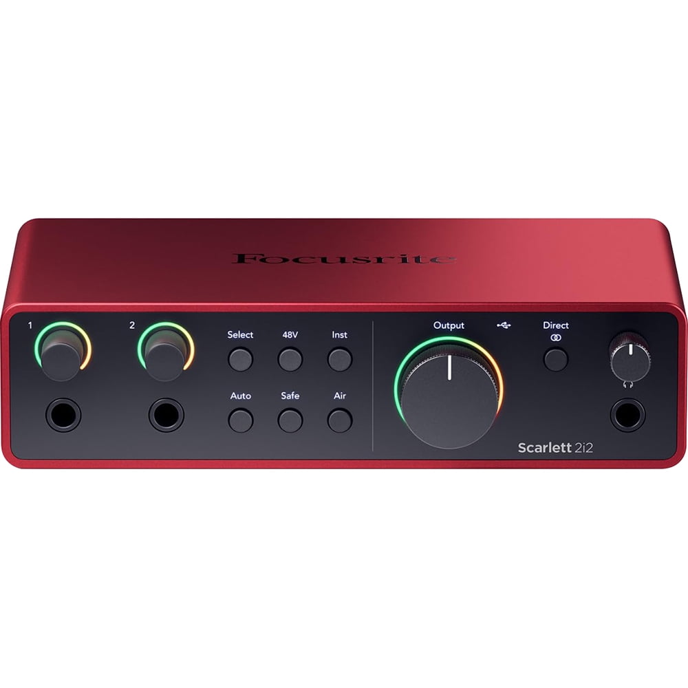 Focusrite Scarlett 2i2 Studio 4th Gen USB, Home Recording Bundle