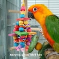 thumbnail image 3 of Tmvgtek Juguete Acrílico Para Pájaros, Bola Masticable Para Loros, Bloques De Madera, Adornos De Jaula, Columpio, Juguetes Para Mascotas Tmvgtek Oficina Multiescena Multifunción, 3 of 9
