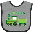 thumbnail image 3 of Inktastic St Patricks Irish Shamrock Train Boys or Girls Baby Bib, 3 of 4
