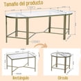 thumbnail image 3 of Juego de 3 Mesas de Centro de Vidrio Templado FurnitureR Glam Elegante, 3 of 6