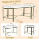 thumbnail image 3 of Juego de 3 Mesas de Centro de Vidrio Templado FurnitureR Glam Elegante, 3 of 6