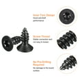 thumbnail image 3 of #8 x 1/2-inch Flat Head Torx/Star Wood Screws, 50 Pcs 304 Stainless Steel, Full Threaded, Black Coated, Fit T20 Bit, 3 of 5