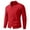 Red, variant on Mens Sweater Coat Tops Ribbed Textured Knit Stand Collar Long Sleeve Mens Outdoor Clothing,Red,M