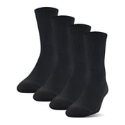 MediPeds Unisex Adult XS Memory Cushion Sole Crew Casual Socks, Large, 4-Pack