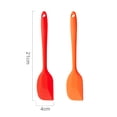 thumbnail image 2 of Espátula de silicona grande: silicona flexible resistente al calor para mezclar, agitar, cocinar, raspar, hornear, raspador, esparcidor sin costuras para utensilios de cocina antiadherentes, 2 of 6