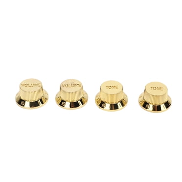 Paya de Control de Guitarra, Sólido 4pcs de Plástico estable liviano fácil de instalar la perilla de control de volumen de Bajo eléctrico decorativo para bricolaje