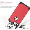 thumbnail image 3 of iPhone 6S Plus Case, iPhone 6 Plus Case, 3 in 1 Hybrid Heavy Duty Rugged Hard PC Soft Silicone Bumper Shockproof Anti Slip Protective Case for Apple iPhone 6S Plus/6 Plus(5.5 Inch),Black/Red, 3 of 8