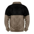 thumbnail image 3 of S-4X Big & Tall Sweatshirts for Men with Zipper and Pocket Plus Size Fleece Lined Shirts Long Sleeve Pullover Color Block Vintage Sweatshirt Tops, 3 of 3