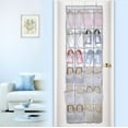 thumbnail image 6 of Tiitstoy 24 Pocket Shoe Space Door Hanging Organizer Rack Wall Bag Storage Closet Holder White, 6 of 7