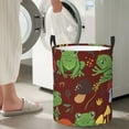 thumbnail image 4 of Lsque Frogs and Mushrooms pattern Laundry Hamper Basket, Tall Woven Rope Hamper Basket for Clothes, Lightweight Storage Basket, Collapsible Waterproof-Medium, 4 of 8
