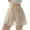 Beige, variant on WMTBSRSW Women Plus Size Underwear Shorts Pettipants Half French Knickers Slip Shorts High Waisted Casual Plus Size Summer Ladies Shorts Wide Leg Ruffle Lounge Shorts