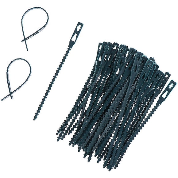 50pcs Plastic Plant Cable Ties Reusable Cable Ties For Garden Tree Climbing Support