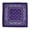 Dark Purple, variant on 1 Pcs Bandanas Multi-Purpose Bandanas Paisley Cowboy Polyester Headbands 22x22 inch