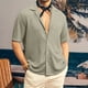 thumbnail image 2 of Hawaiian Shirt For Men, Men's Vintage Button Down Bowling Shirts Short Sleeve Summer Beach Shirt 4XL, 2 of 5