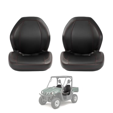 KOJEM 2PCs Complete Seats Compatible with Yamaha Rhino 450 660 700 Series Replacement for 5UG-F4710-00-00 Plastic Bucket Seats Replacement Black