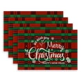 thumbnail image 1 of Árbol de Navidad Muñeco de nieve Papá Noel Reno Manteles individuales lavables resistentes al calor Centros de mesa de cocina, 1 of 5