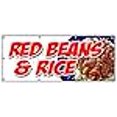 thumbnail image 2 of SignMission B-96 Red Beans And Rice 36 x 96 in. Red Beans & Rice Banner Sign - Louisiana Cajun New Orleans Homemade, 2 of 4