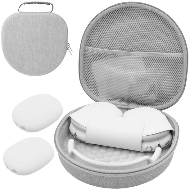 Funda rígida para AirPods Max ProCase con funda de silicona para auriculares, color gris