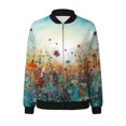 Jacket Women Women's Winter Printed Jacket Jacket Top Baseball Baseball