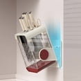 thumbnail image 3 of Rotating Tool Cutter Holder with Multi-Angle Hovering Shaft Rack Wall-Mounted or Countertop Drainage Organizer for Kitchen, 3 of 7