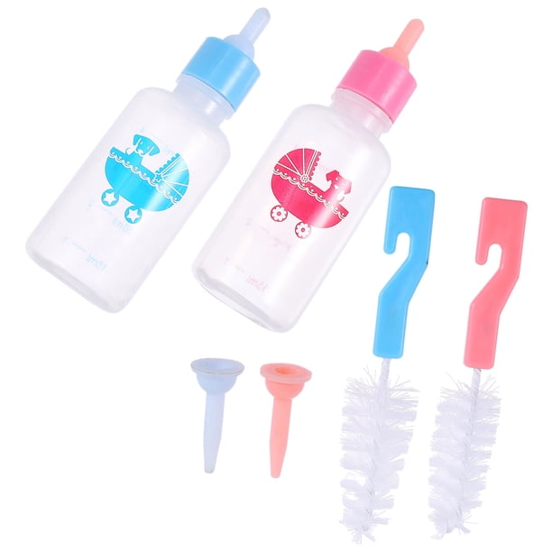 IDEANATEGRATE 2Ud Biberones De Silicona Para Lactancia De Cachorros Y Conejos Con Material Reutilizable