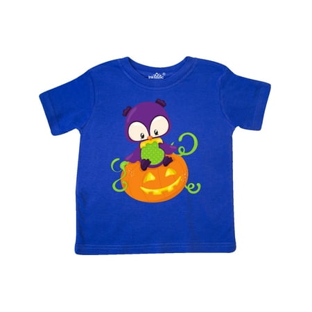 

Inktastic Purple Owl Carved Pumpkin Halloween Gift Toddler Boy or Toddler Girl T-Shirt