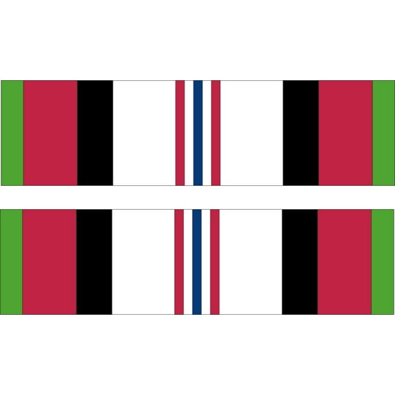 5.5 Inch Afghanistan Ribbon Award Decal Sticker