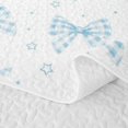 thumbnail image 5 of Erosebridal Blue Princess Bowknot Twin Quilt Set,Kawaii Bows Twin Coverlet Set For Teens Girls,2 Pieces, 5 of 7