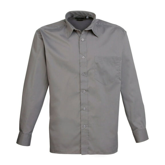 Premier Mens Poplin Long-Sleeved Shirt