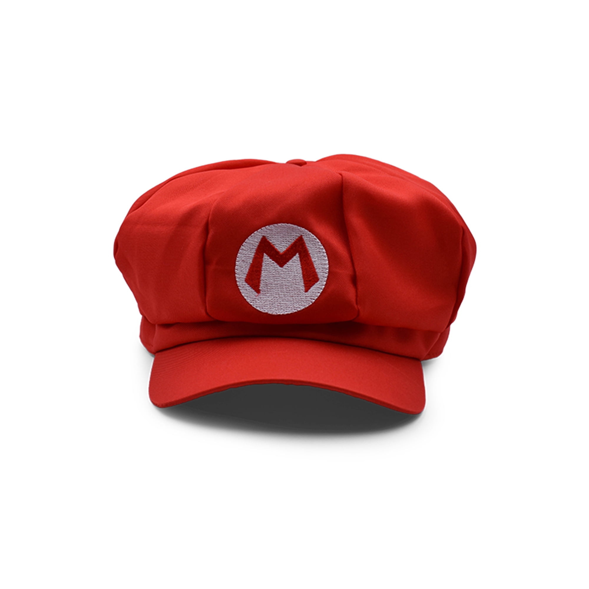 Super Mario Bros Costume Hat Mario Cosplay Accessory for Gift One Size(Red)