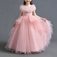 thumbnail image 3 of Avrntaa Flower Girls Princess Dress Tulle Ruffle Puffy Hem Dresses Wedding Birthday Party Gown 4-14Y, 3 of 7