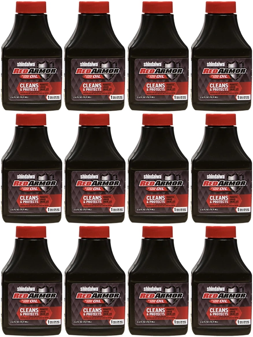 12 Pack Of Shindaiwa Red Armor 2 Stroke Engine Oil 2 6 Oz Bottle 50 1   728ba7d7 B013 4126 9b85 943175df195d.d4f83b6999696db31c71d87f3665b520 