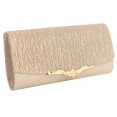 thumbnail image 4 of 6X Bolso de Noche para Las Mujeres Bolsa de Purpurina Banquete Fiesta para Mujeres Chicas Boda Garras Bolso Cadena Bolsa de Hombro (ChampáN), 4 of 8