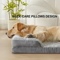 thumbnail image 4 of WATANIYA PET Orthopedic Egg-Crate Foam Dog Sofa Bed,Removable Nonslip Pet Couch With Sides, Grey, 4 of 7