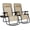 Beige, variant on NeoNiches Zero Gravity Recliners Outdoor Adjustable Folding Reclining Lounge Chairs w/Pillows, Cup Holder Trays and Carry Strap for Patio Backyard Beach Navy Blue Set of 2