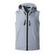 thumbnail image 1 of Ceisia Men's Hooded Zip-Up Sports Vest Summer Sleeveless Athletic Hoodie with Pockets Gray XL Gifts, 1 of 4