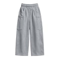 thumbnail image 7 of Jovrlynd Womens Cargo Sweatpants 2026 Elastic High Waist Wide Leg Sweat Pants with Multi Pockets, S-2XL, 7 of 7