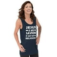 thumbnail image 4 of Jesus Is My Savior Not My Religion Plus Size Graphic Tank Top Brisco Brands 3X, 4 of 5