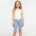thumbnail image 5 of Khunlpohl&nbsp; Girl's Leggings Shorts Elastic Waisted Solid Color Sports Short Pants Casual Running Swimming Trousers, 5 of 5