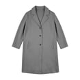 thumbnail image 5 of Afdoent Girls Winter Coat Solid Long Jacket Kids Button Front Casual Warm Outerwear for Fall Fashion Outfits, 5 of 5