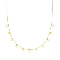 Ross-Simons Italian 18kt Yellow Gold Disc Station Necklace, Women's, Adult