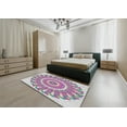 thumbnail image 4 of Ahgly Company Indoor Rectangle Patterned Platinum Silver Gray Novelty Area Rugs, 2' x 4', 4 of 6