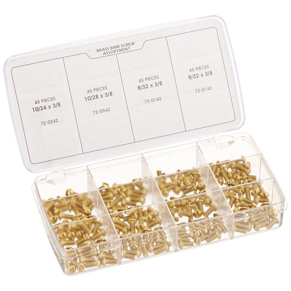 Kissler & Co. 540-0222 Bibb Screw Kit (180 Piece)