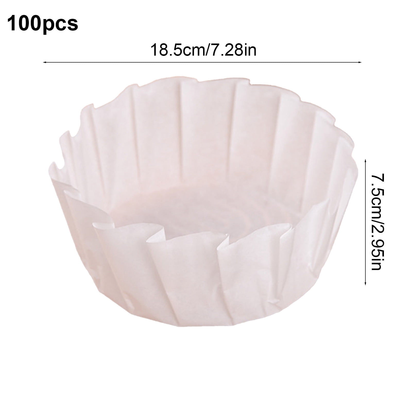 Bfogop 100pcs Disposable Cake Pan Liner Oilproof Wrap Paper Parchment Paper Basques Cupcake Liners for Cheesecake, Easy Cupcake Preparation for Baking Multipurpose Use