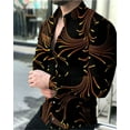 thumbnail image 1 of Camisas hawaianas de lujo a la moda Camisas con estampado de cuadros rojos Camisas de moda para hombre Blusa de playa de verano de manga larga Ropa para hombre Voion, 1 of 6