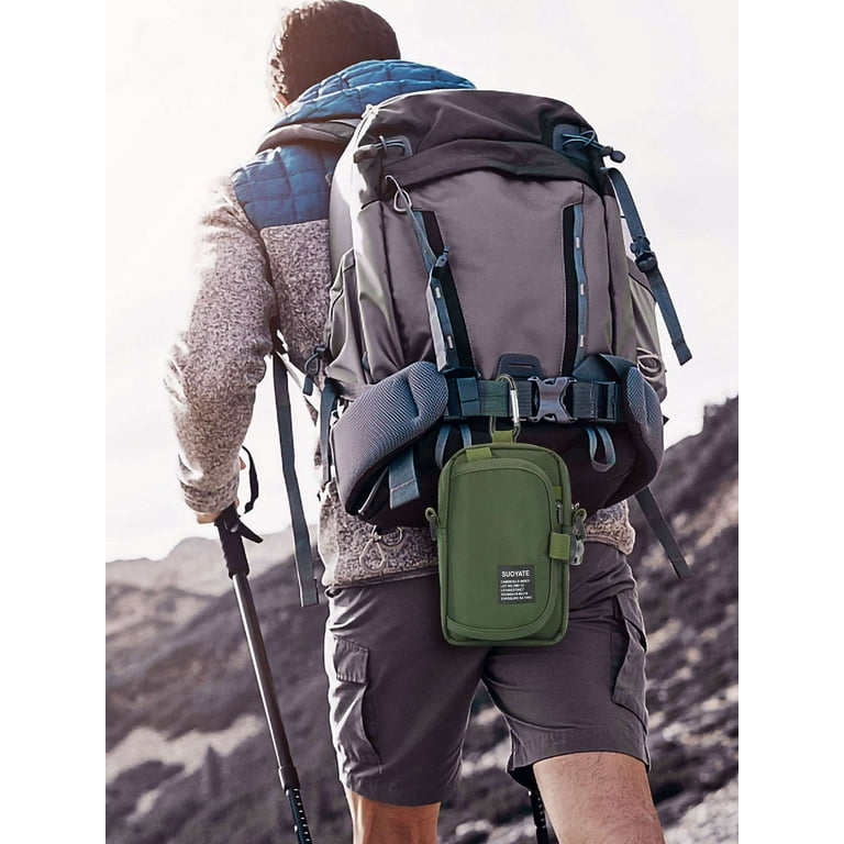 Gustave Small Crossbody Purse Cell Phone Holster Pouch Carrying Bag for Men Women Multifunction Waist Bag Wallet with Belt Clip Loop for iPhone